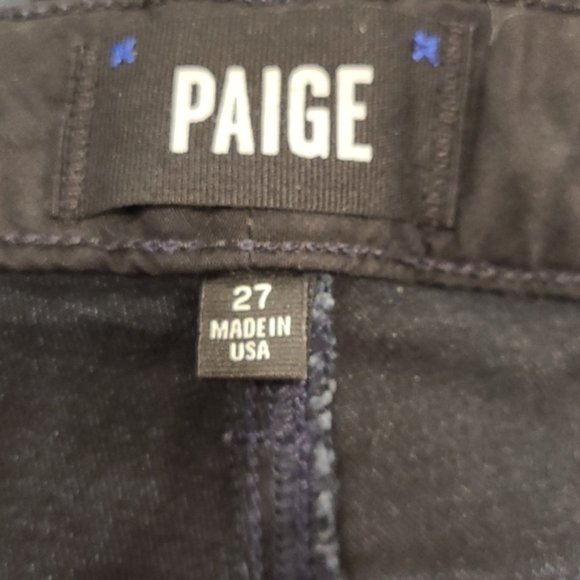 Paige Manhattan Bootcut Jeans in Clayton - Size 27 - Blue, Mid Rise, Denim - Picture 6 of 8